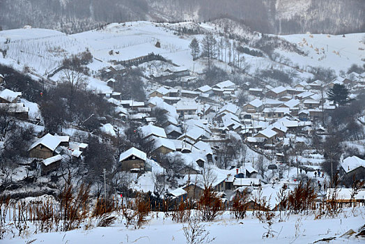 冬季吉林雪村-松岭美景如画