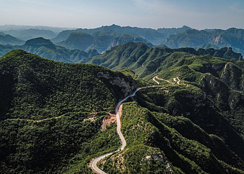 河南林州,太行山区自然风光