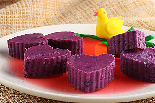 爱心紫薯糕
