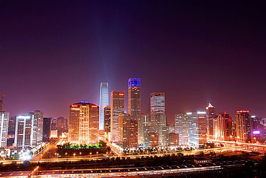 北京cbd建外soho夜景
