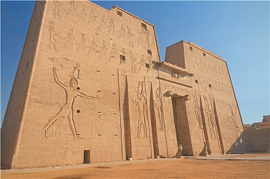 入口,高安宝神庙,埃及,伊迪芙