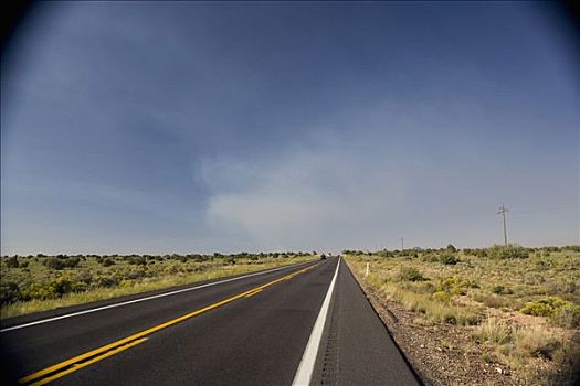 道路,通过,风景,亚利桑那,美国