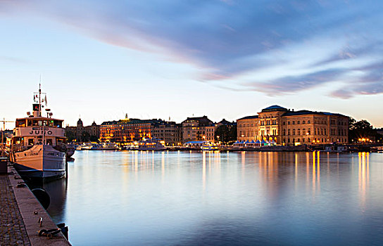 大道,大酒店,宫殿,瑞典,国家博物馆,斯德哥尔摩,斯德哥尔摩县,欧洲