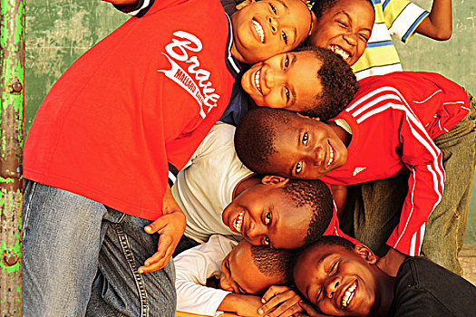 haiti,port,au,prince,group,of,boys,smiling