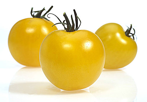 黄色西红柿,番茄,蔬菜,白色背景