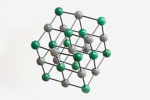 白色,绿色,分子结构,白色背景