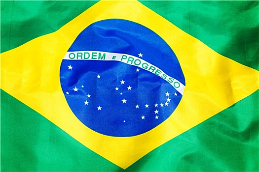 摆动,布,巴西,旗帜