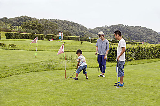 家庭,高尔夫球场
