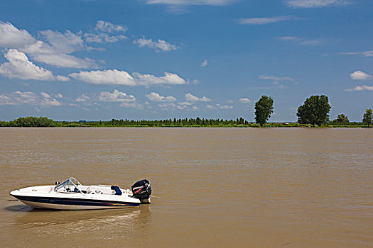 罗马尼亚,多瑙河,三角洲,船