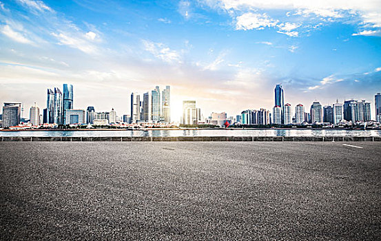 汽车背景,城市广场