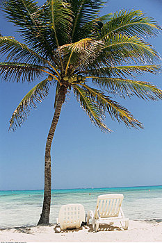 海滩,圣露西亚,卡马圭,古巴
