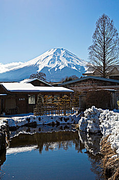 押野,日本,-,2012年10月24日,游客参观忍野八海,一