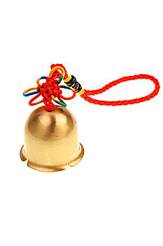挂着中国节的铜铃当