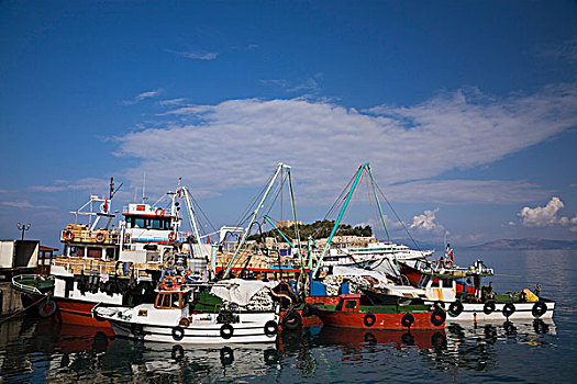 渔船,库萨达斯,土耳其