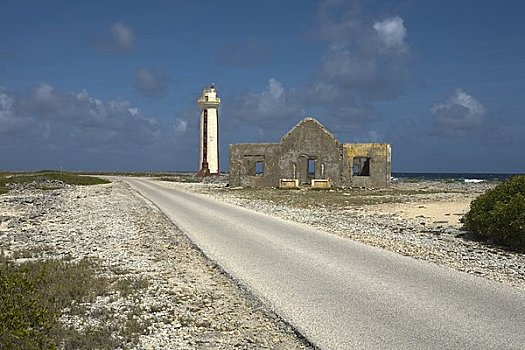 灯塔,遗址,博奈尔岛,荷属列斯群岛