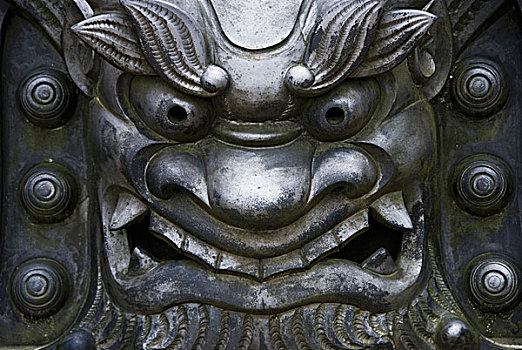 一个,寺庙,监护人,庙宇,京都