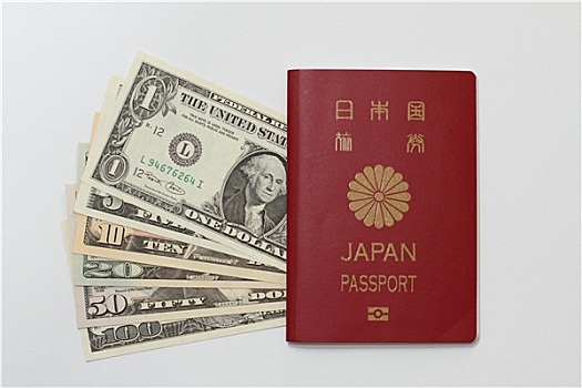 日本,护照,美元