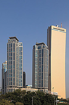 韩国,首尔,汝矣岛,城市,摩天大楼