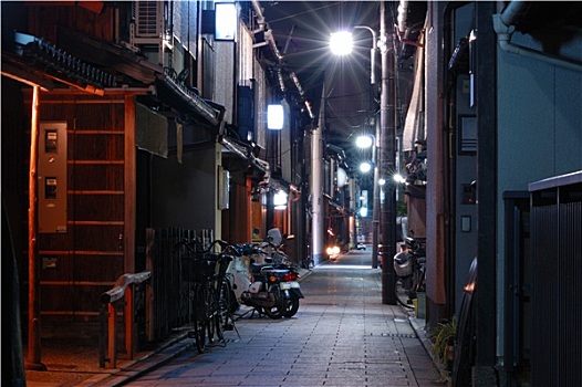 夜晚,京都