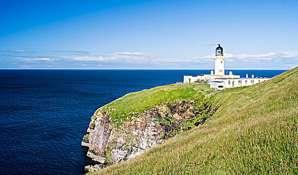刘易斯岛,海岸,灯塔,头部,半岛,苏格兰,七月,大幅,尺寸