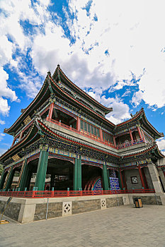 北京皇家园林颐和园德和园大戏楼