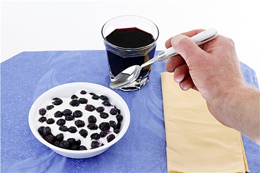蓝莓,早餐