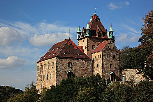 城堡,萨克森,德国,欧洲