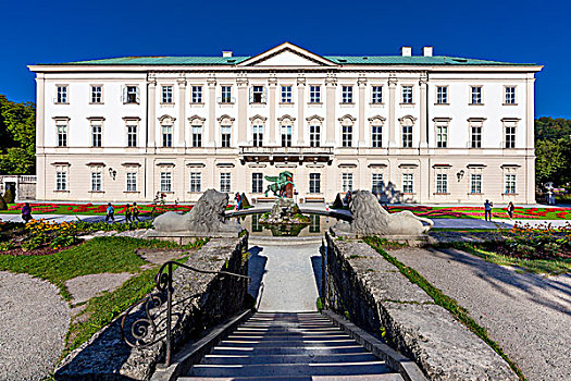 米拉贝尔,宫殿,花园,喷泉,萨尔茨堡,奥地利,欧洲