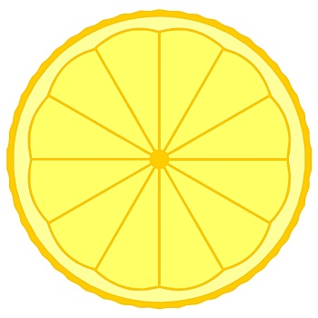 柠檬,水果片