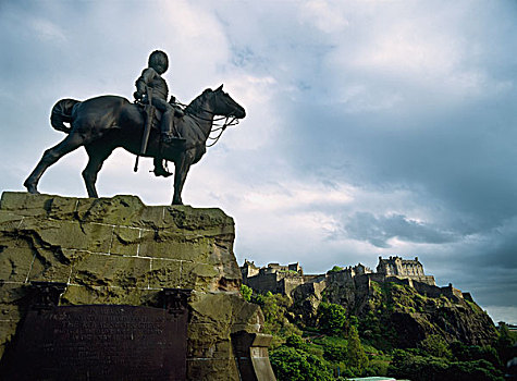 战争纪念碑,苏格兰,军团,仰视