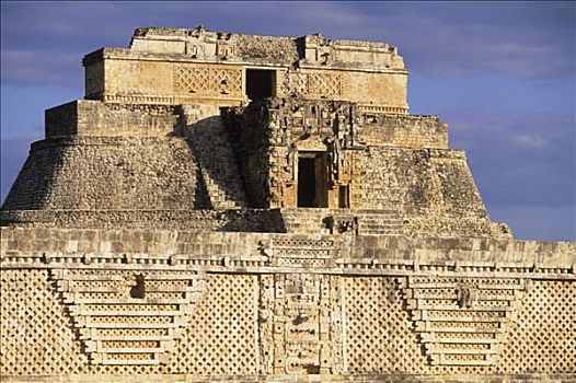 墨西哥,尤卡坦半岛,乌斯马尔,庙宇