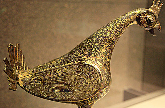 卡塔尔,多哈,博物馆,伊斯兰艺术,鸟,雕塑,金属品