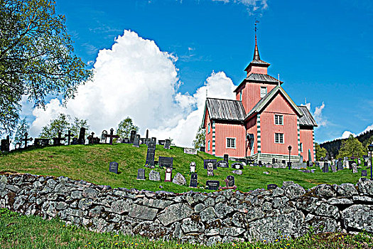 挪威,教堂,靠近