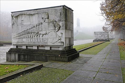 大理石,石棺,苏联,战争纪念碑,公园,柏林,德国