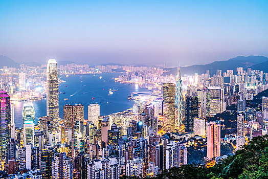 香港建筑景观和建筑局部