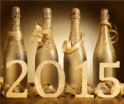 新年,香槟,背景,庆贺