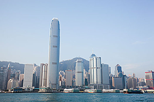 中国,香港,中心,国际金融中心,建筑,城市天际线
