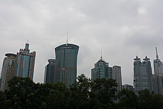 上海陆家嘴金融区摩天大楼