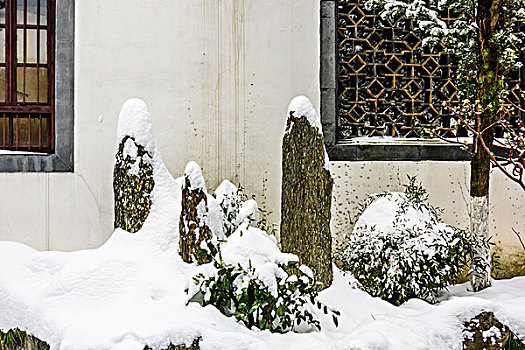 园林雪景