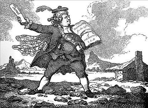 新闻记者,陆地,1786年,艺术家