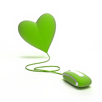 绿色,爱情,上网