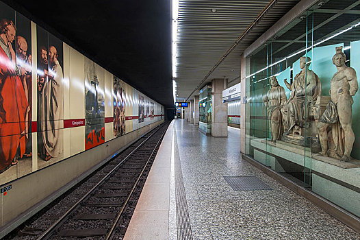 地铁站,慕尼黑,上巴伐利亚,巴伐利亚,德国,欧洲