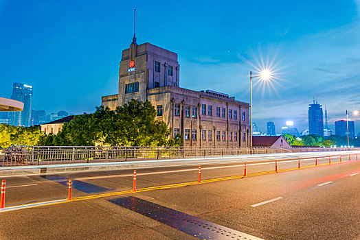 宁波城市建筑夜景