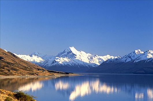 普卡基湖,山,烹饪,南阿尔卑斯山,山脉,普卡基,南岛,新西兰