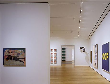 现代艺术博物馆,第三,地面,画廊,艺术