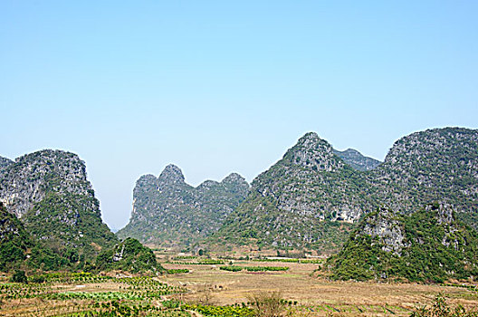 桂林喀斯特山景