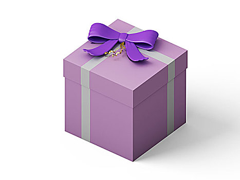 粉色,礼盒,紫色,丝带,蝴蝶结