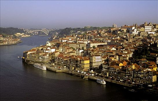 葡萄牙,波尔图,全景,杜罗河,欧洲