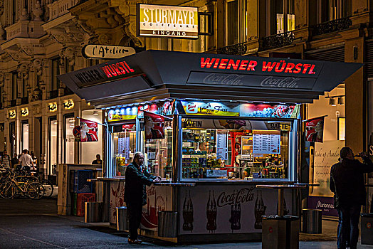 香肠,货摊,维也纳,奥地利