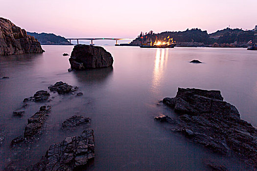 石頭,海景,海岸